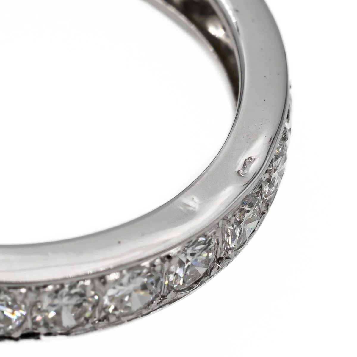 Bague Alliance Or blanc Diamant - Image 4