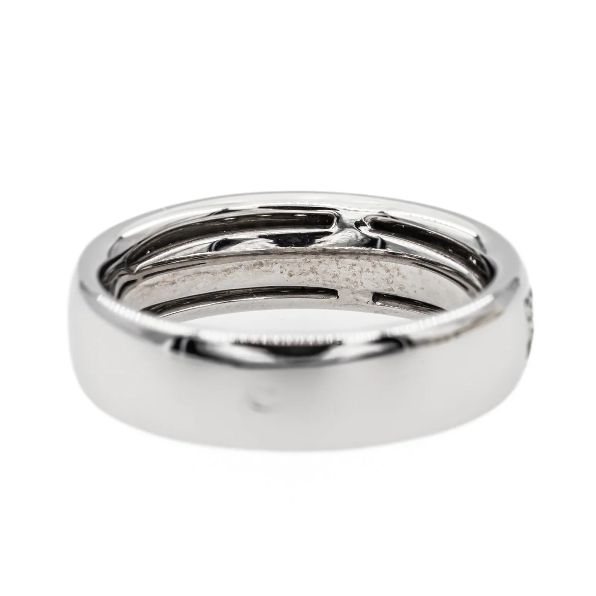 Bague Alliance en Or blanc et Diamant - Image 5