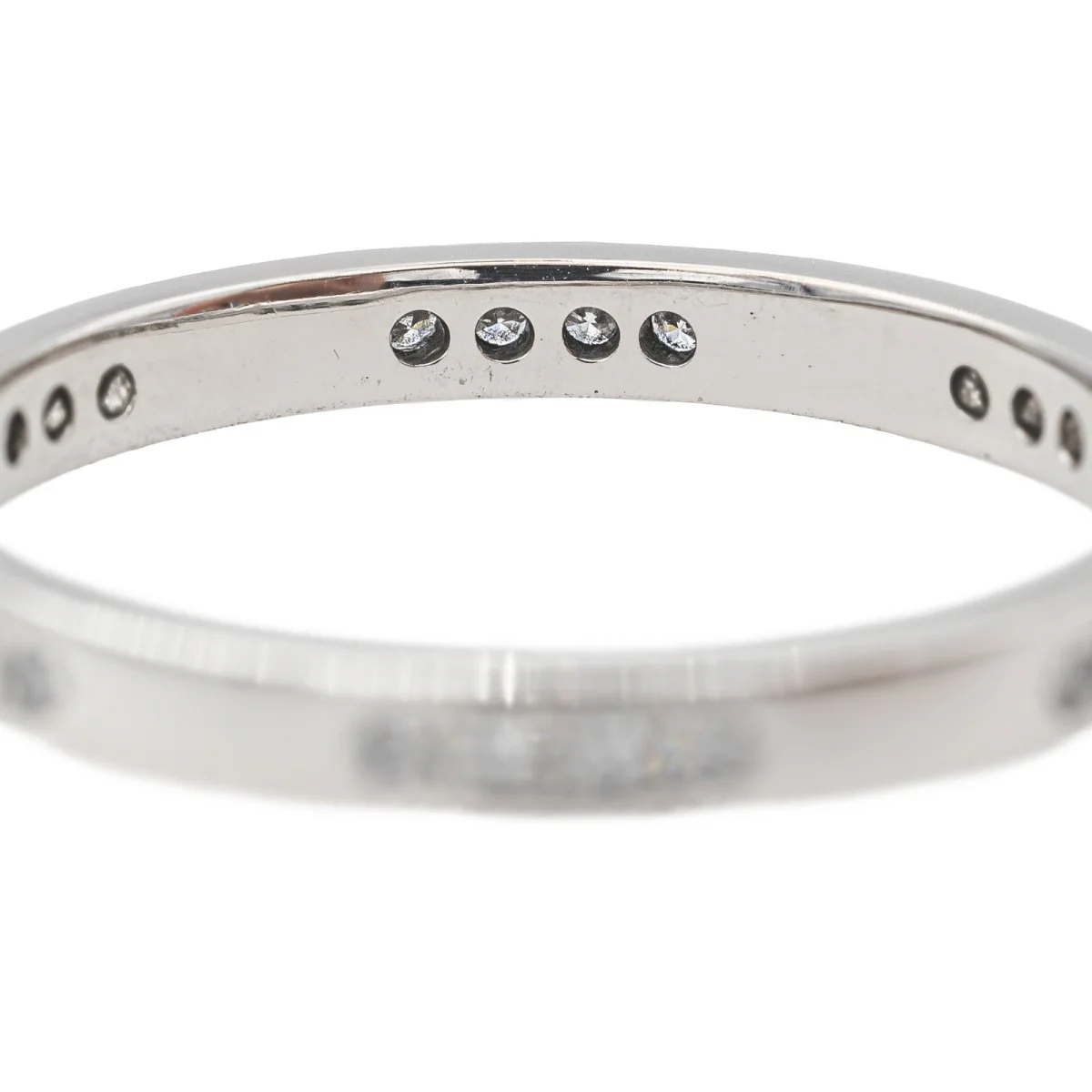 Bague Alliance Or blanc Diamant - Image 7
