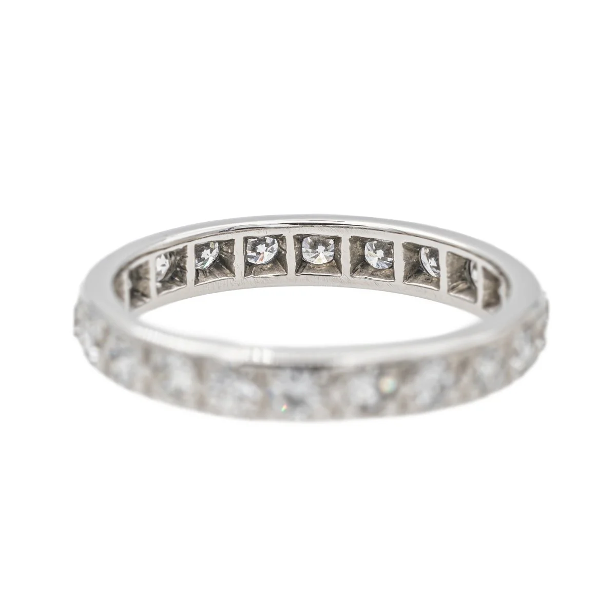 Bague Alliance Or blanc Diamant - Image 5