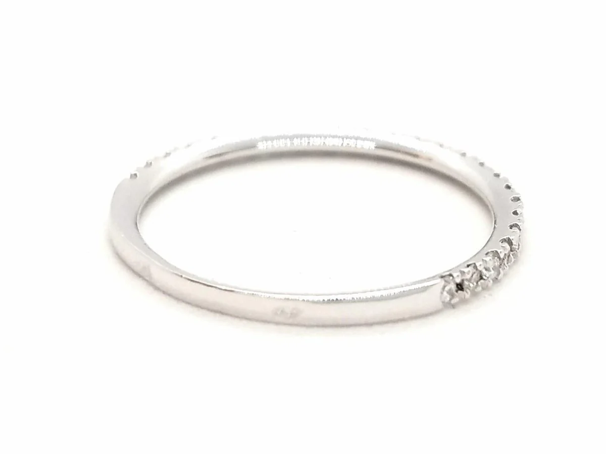 Bague Alliance Or blanc Diamant - Image 7