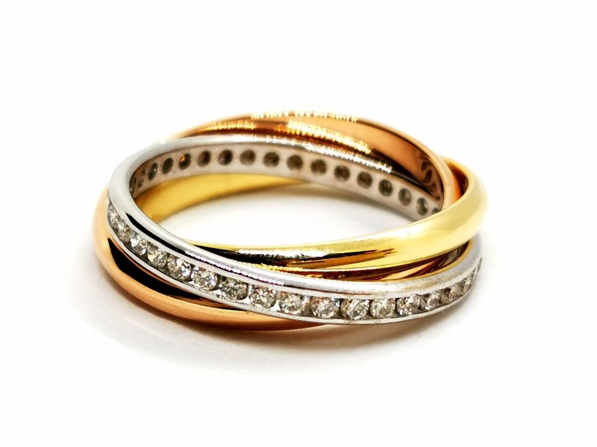 Bague Alliance Or jaune Diamant - Image 6