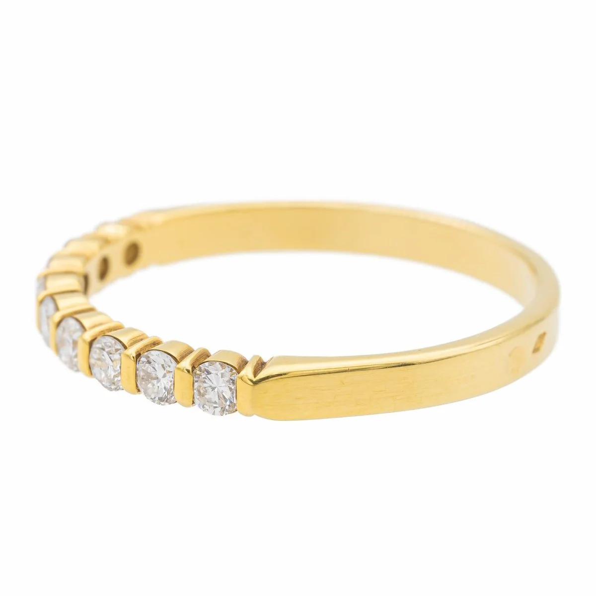 Bague Alliance Or jaune Diamant - Image 4