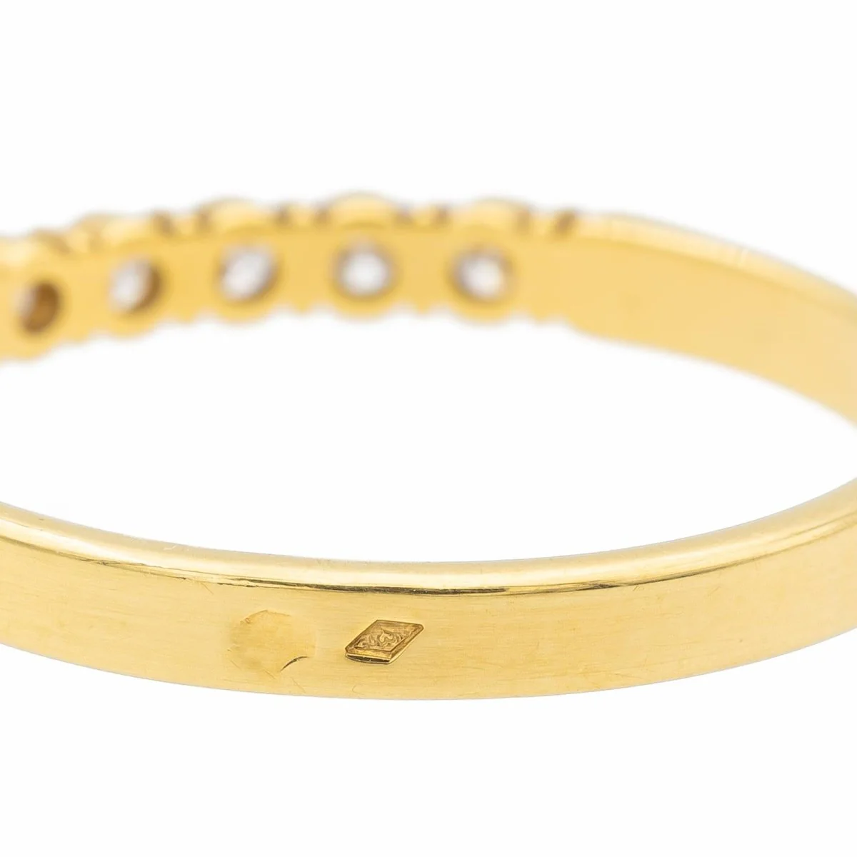 Bague Alliance Or jaune Diamant - Image 6