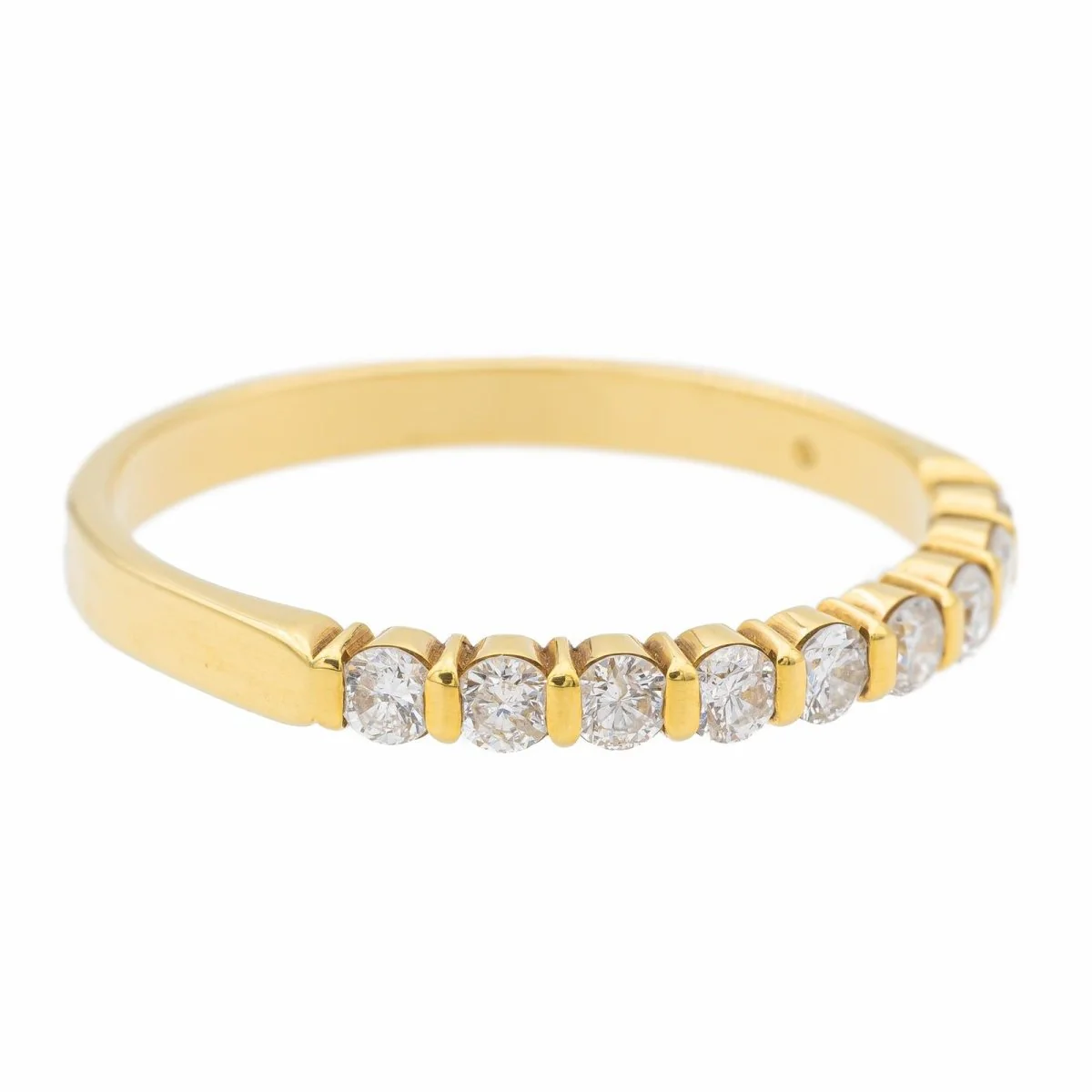 Bague Alliance Or jaune Diamant - Image 7