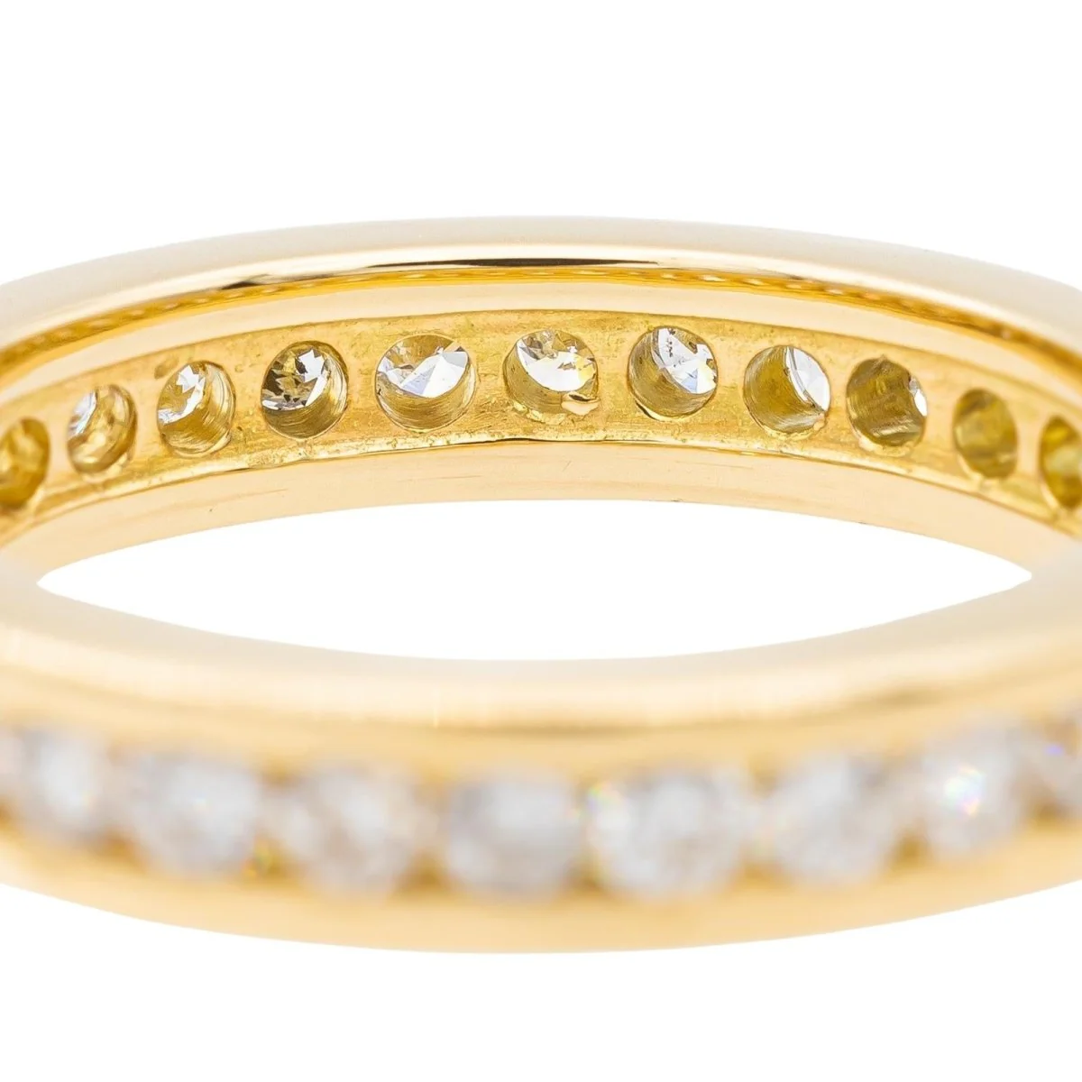 Bague Alliance américaine en  or jaune et diamants - Image 7