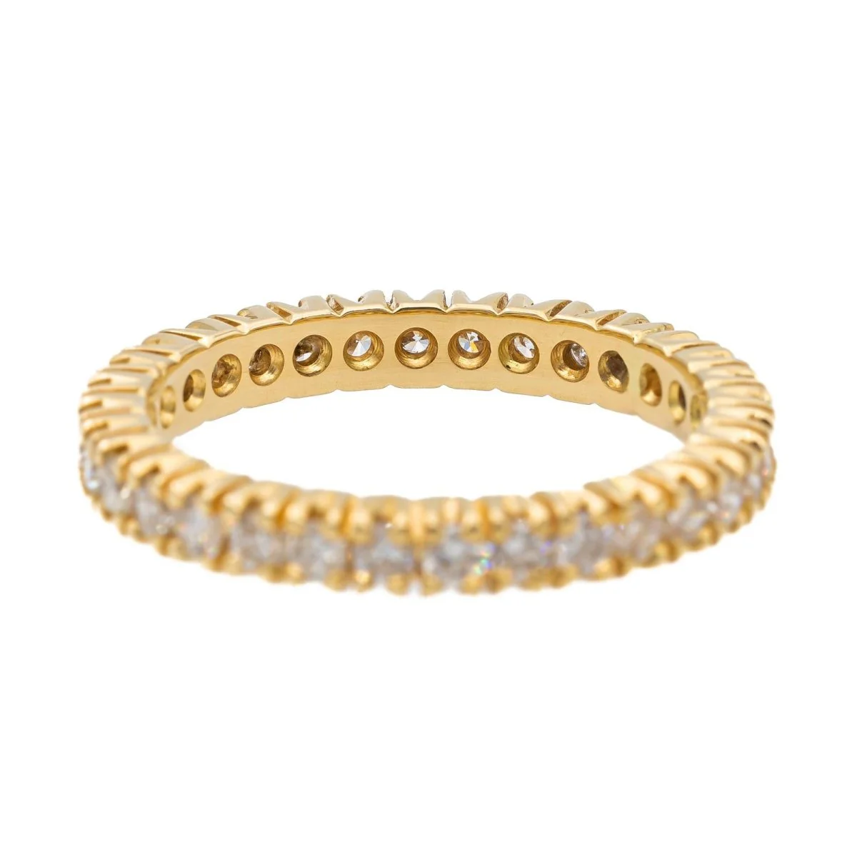 Bague Alliance en or jaune et diamants - Image 6