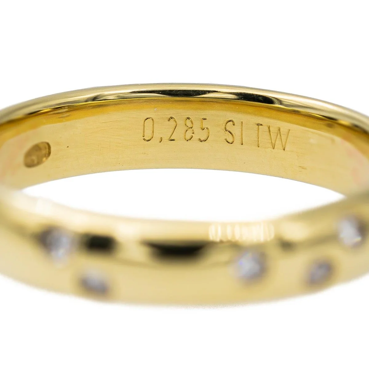 Bague Alliance en Or jaune et Diamants - Image 4
