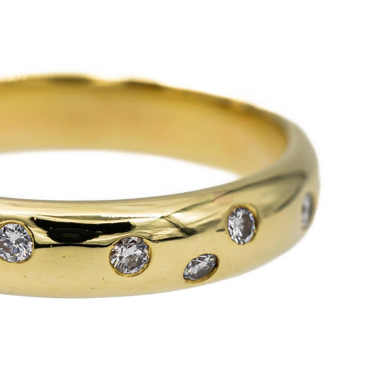 Bague Alliance en Or jaune et Diamants - Image 6