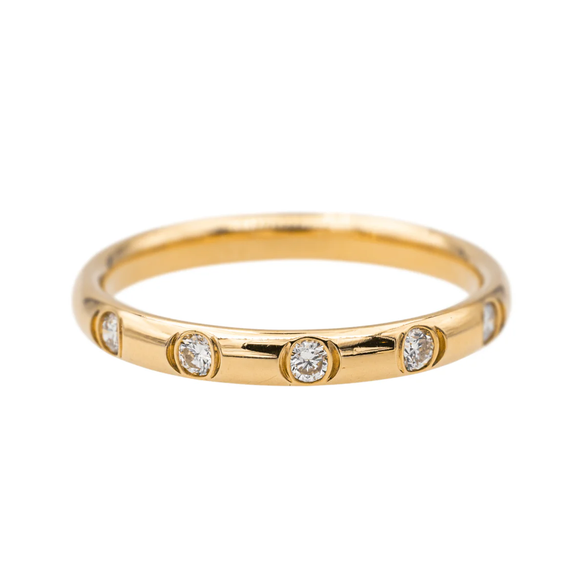 Bague Alliance Or jaune Diamant