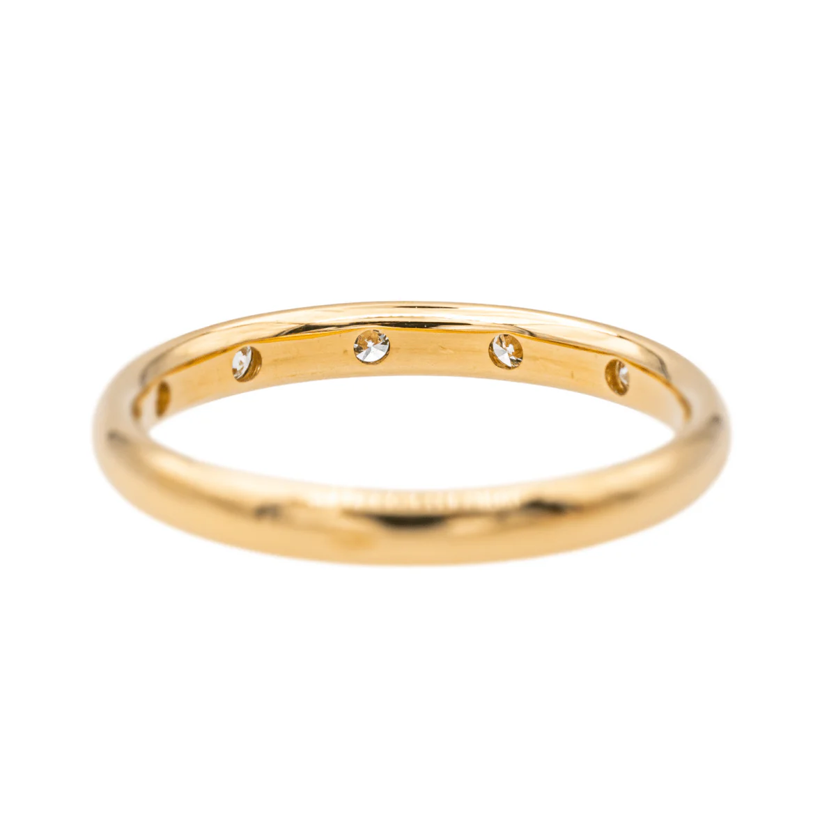 Bague Alliance Or jaune Diamant - Image 5