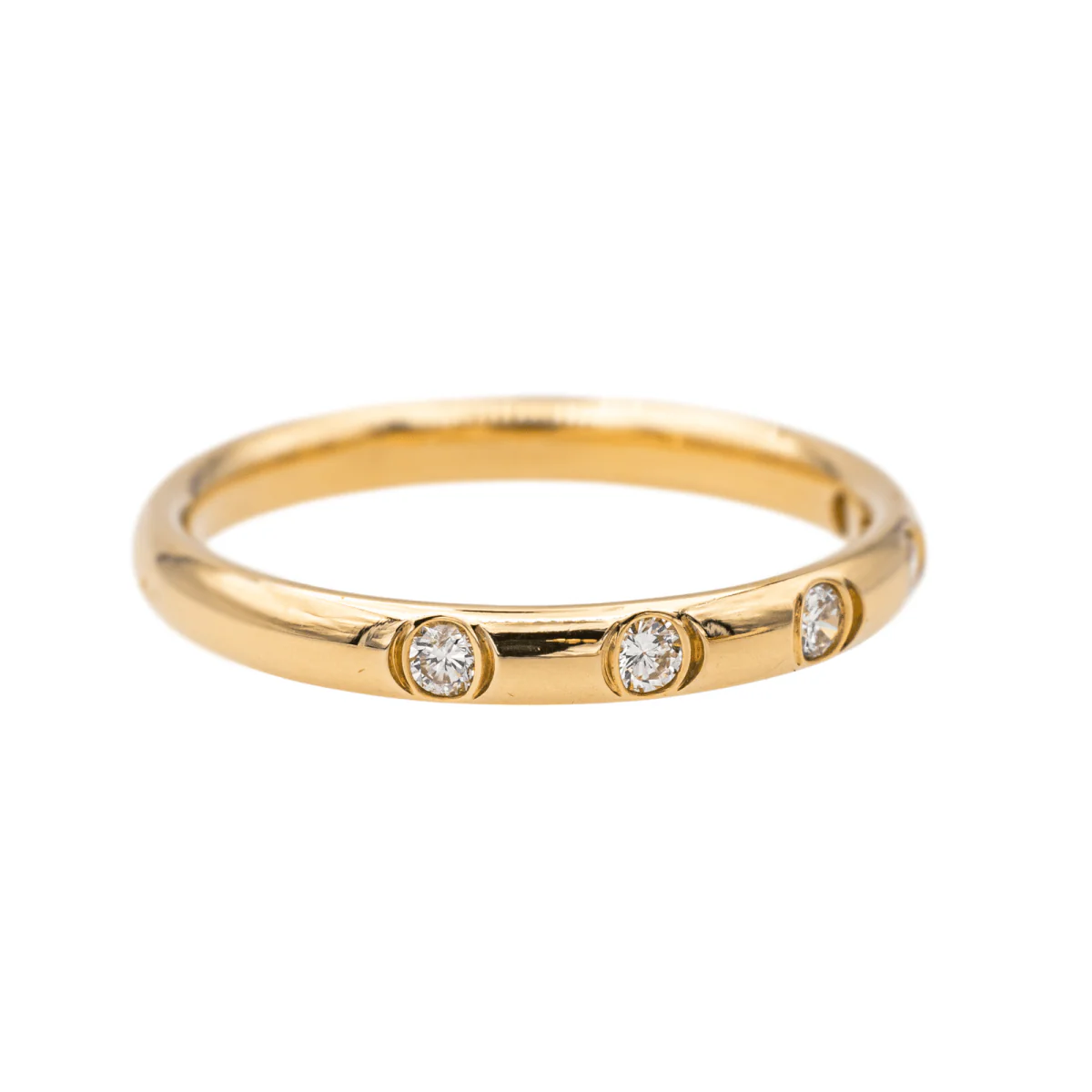 Bague Alliance Or jaune Diamant - Image 6