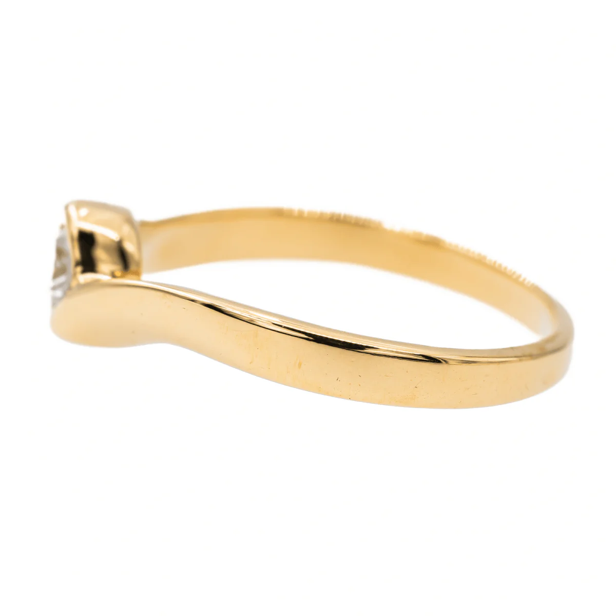 Bague Alliance Or jaune Diamant - Image 4