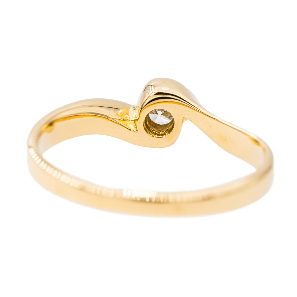 Bague Alliance Or jaune Diamant - Image 5