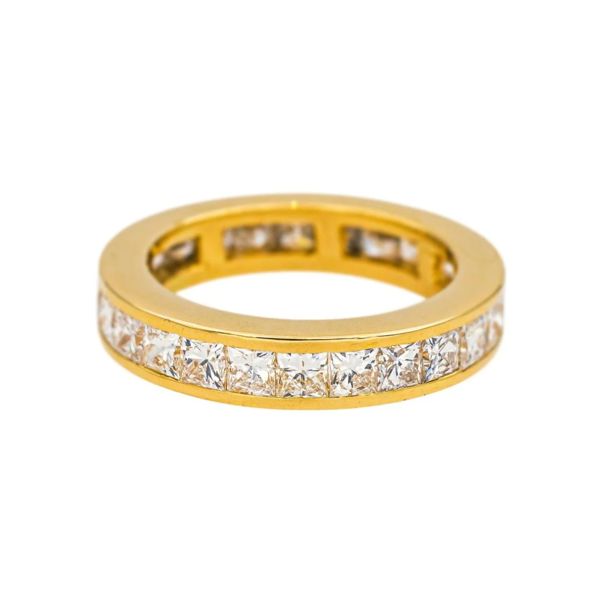 Bague Alliance en or jaune et diamants