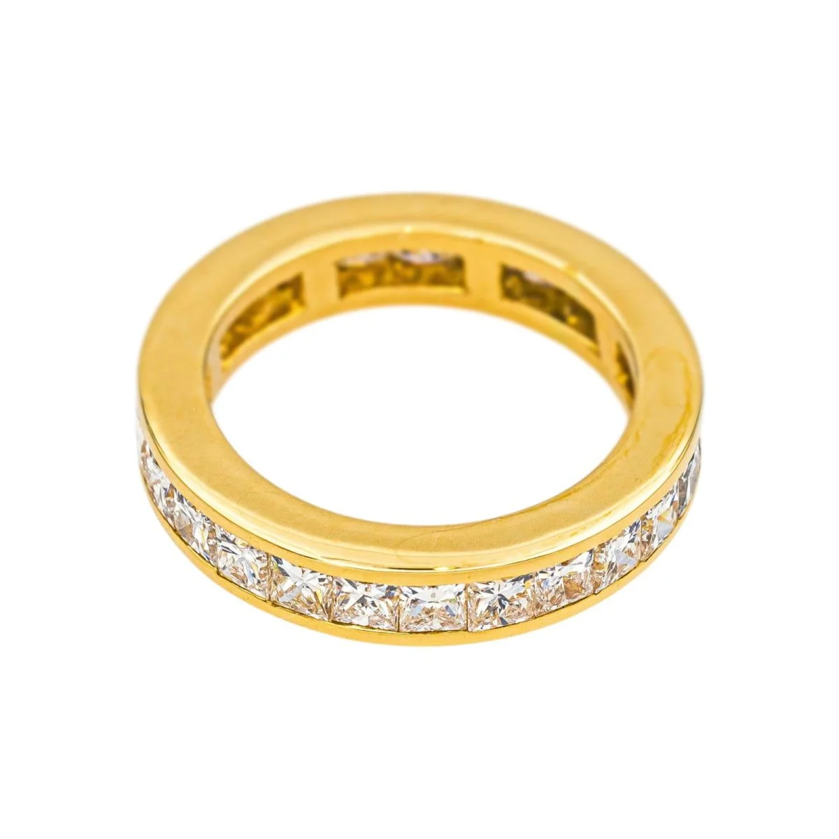Bague Alliance en or jaune et diamants - Image 4