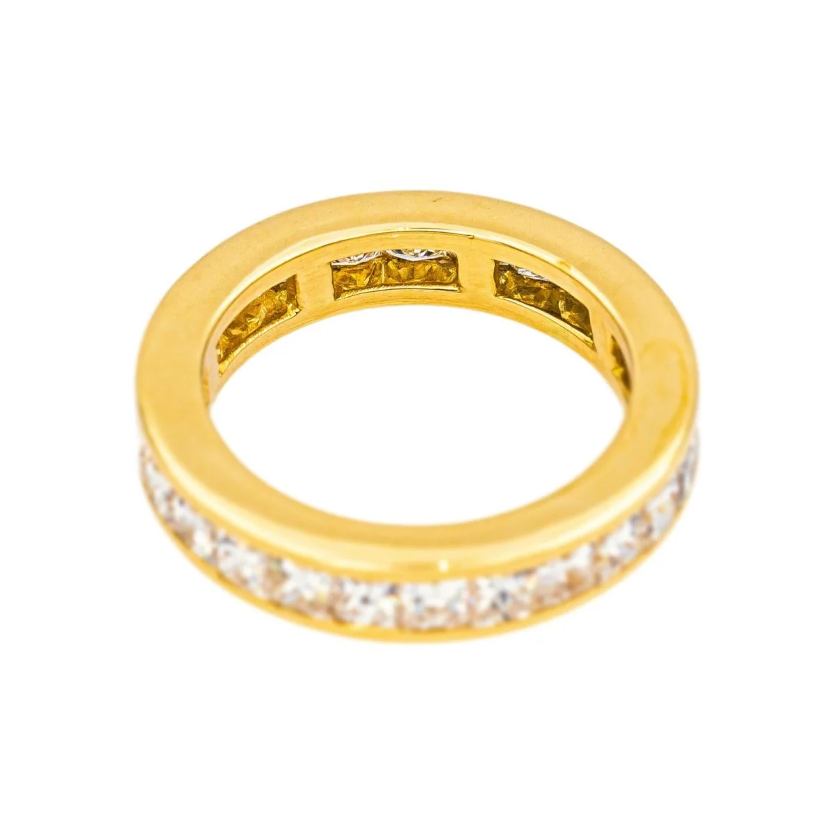 Bague Alliance en or jaune et diamants - Image 5