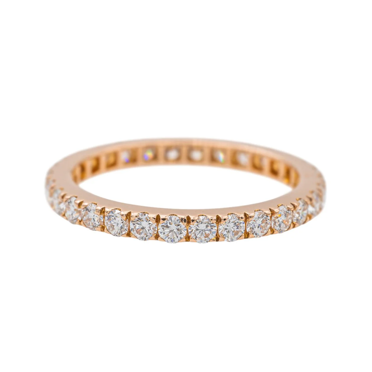 Bague Alliance Or Rose Diamant
