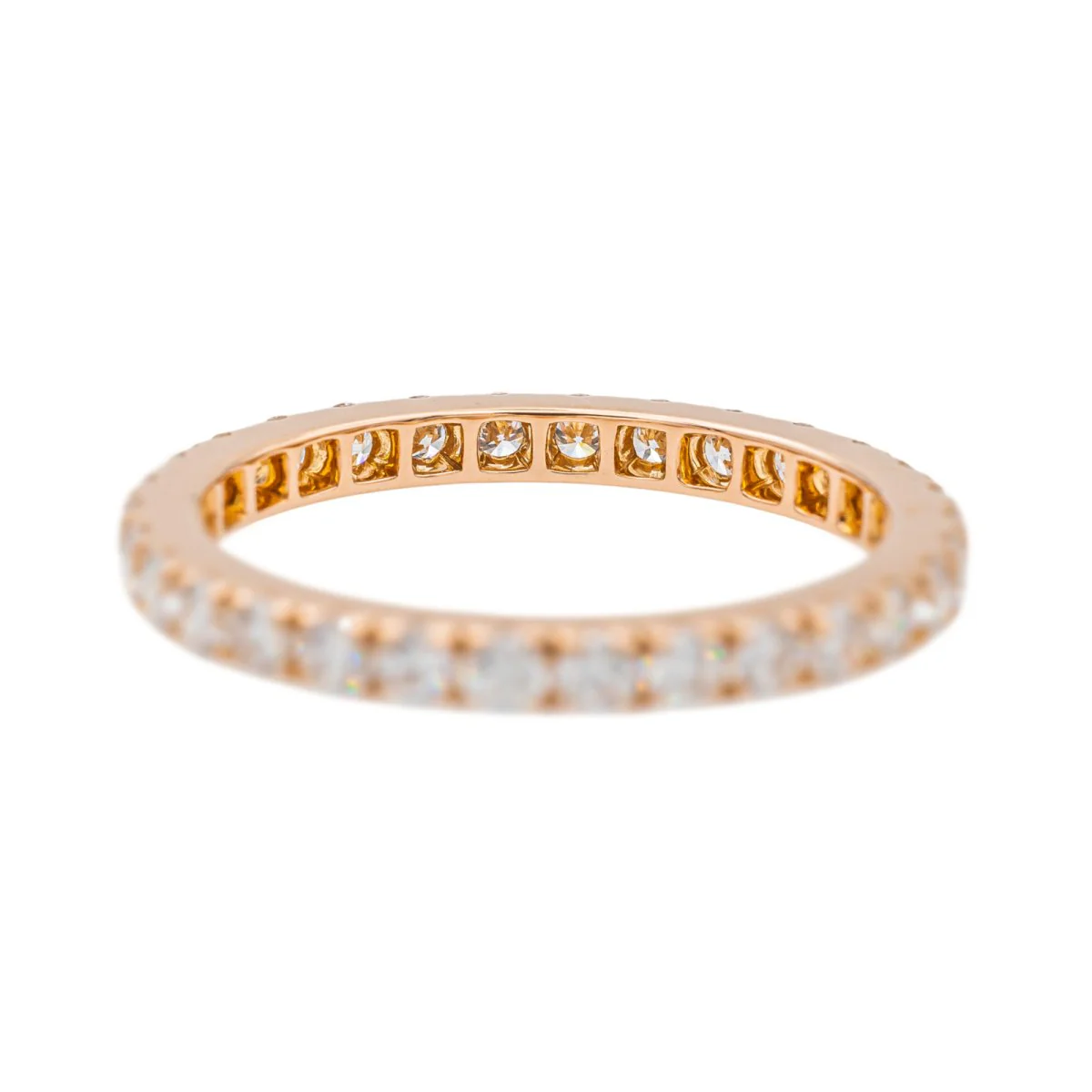Bague Alliance Or Rose Diamant - Image 5