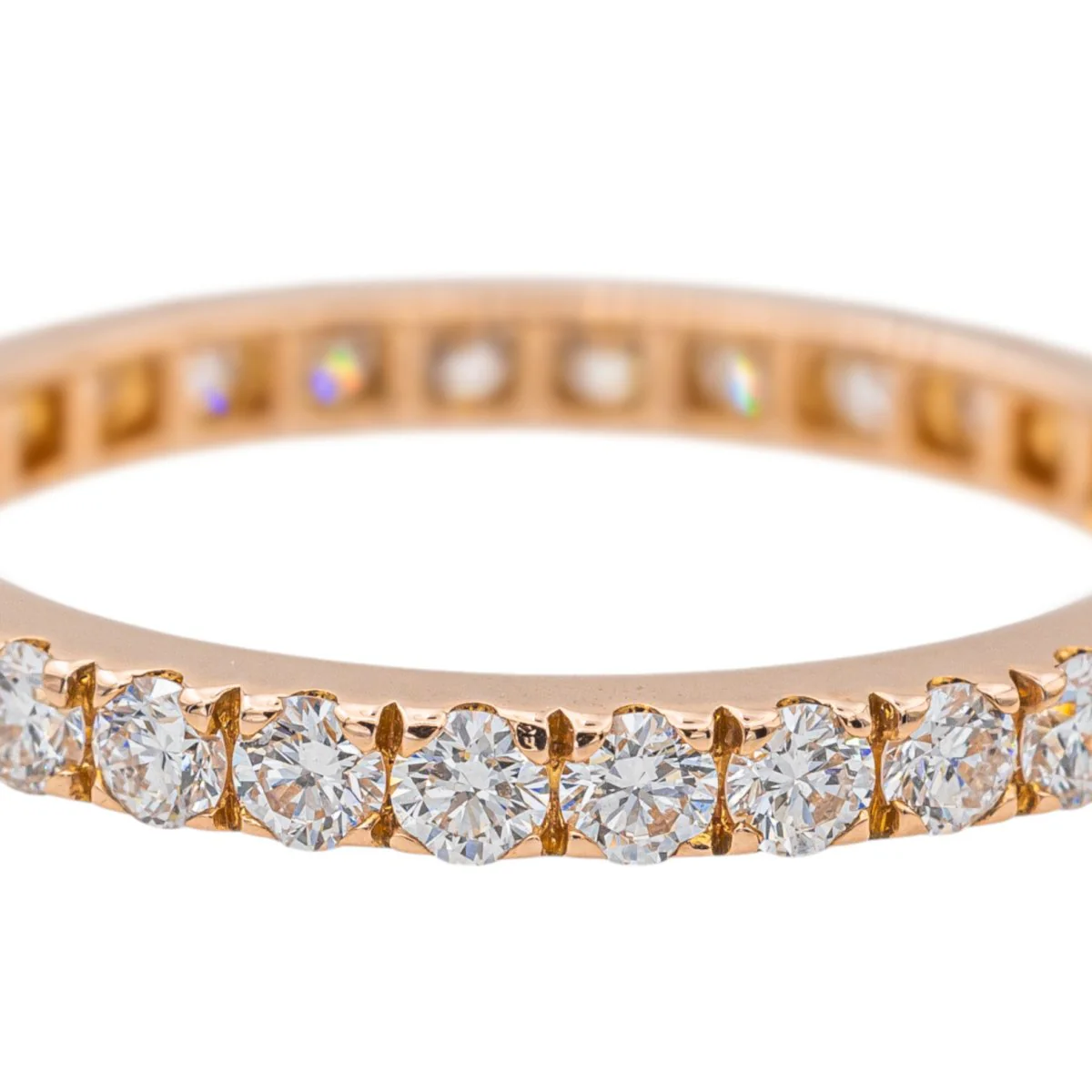 Bague Alliance Or Rose Diamant - Image 6