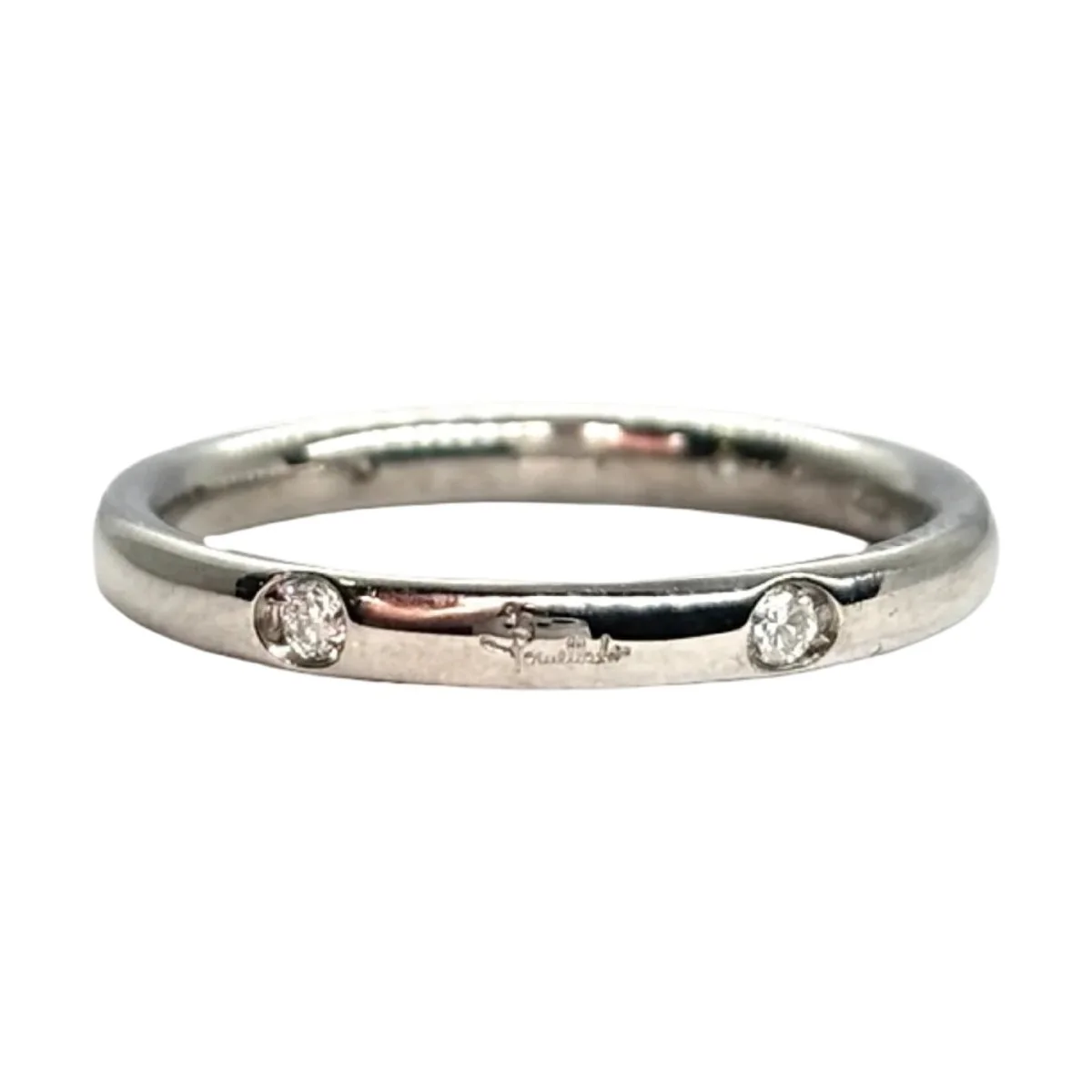 Bague Alliance POMELLATO "Lucciole" en or blanc et diamants
