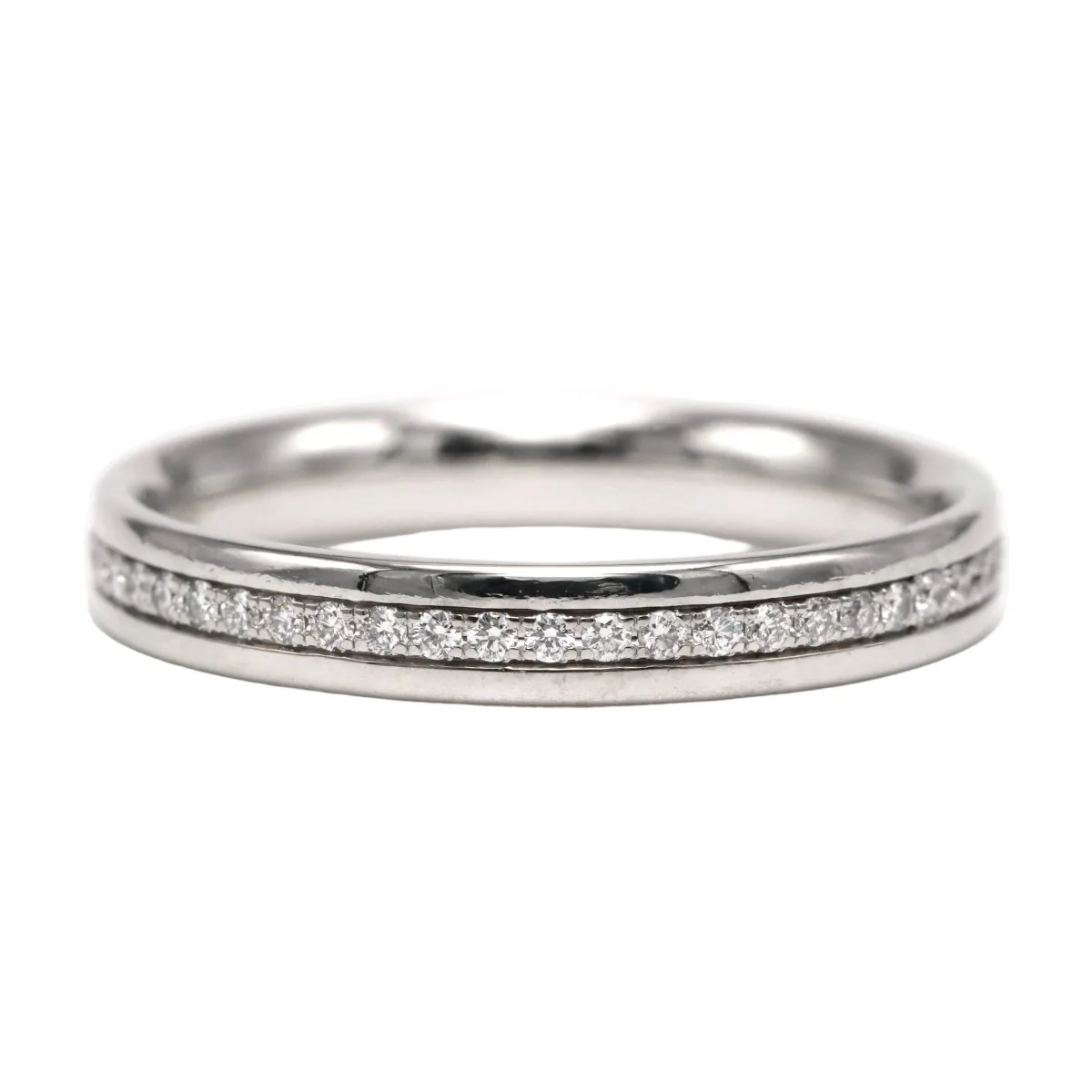 Bague Alliance TIFFANY & CO. en or blanc et diamants