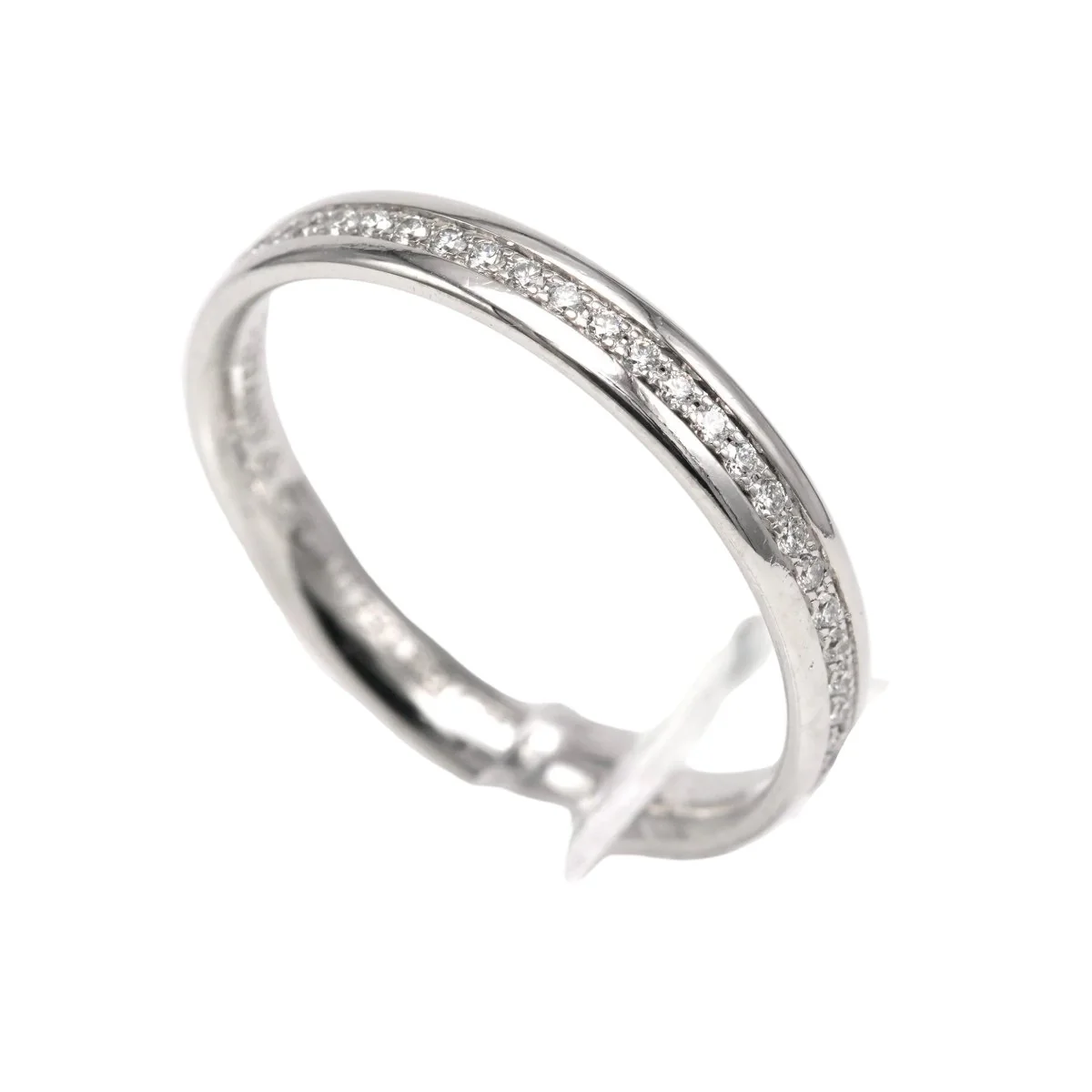 Bague Alliance TIFFANY & CO. en or blanc et diamants - Image 3