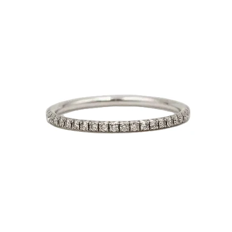 Bague Alliance TIFFANY & CO. en or blanc et diamants