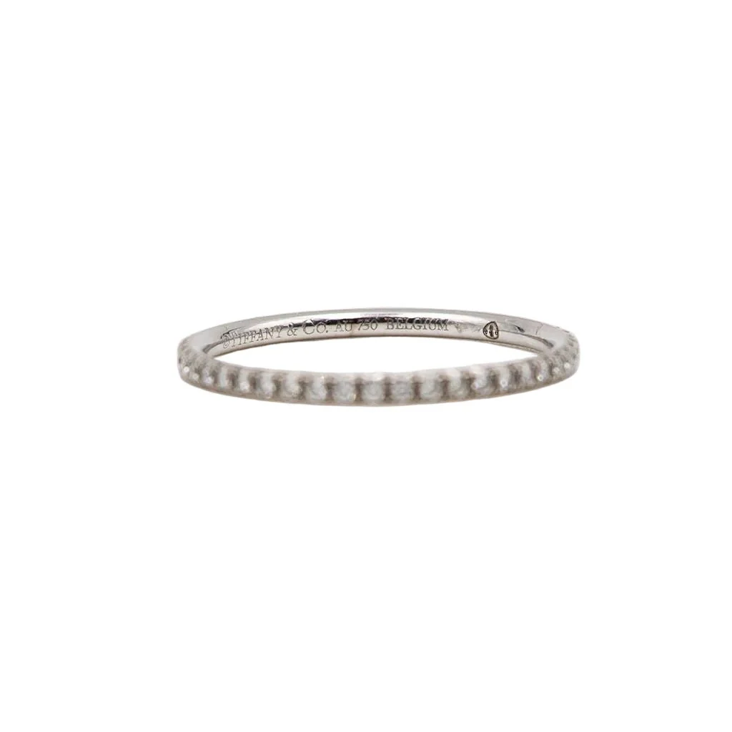 Bague Alliance TIFFANY & CO. en or blanc et diamants - Image 2