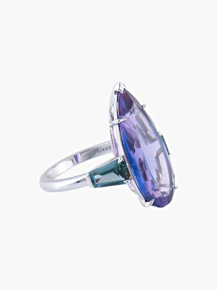 Bague Améthyste Spinelles - Image 3