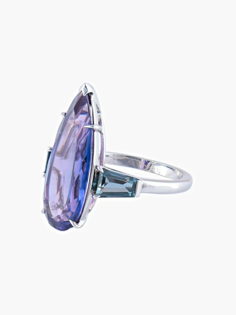 Bague Améthyste Spinelles - Image 4