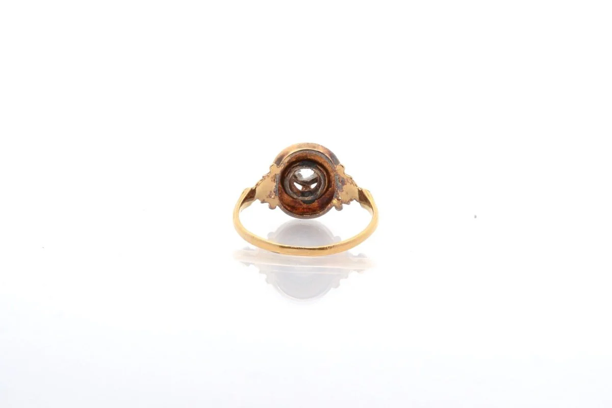 Bague en émail, or jaune et diamant - Image 4