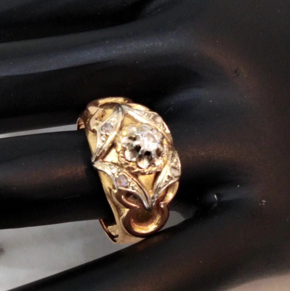 Bague Tank en or rose, or jaune, or blanc, et diamants - Image 2