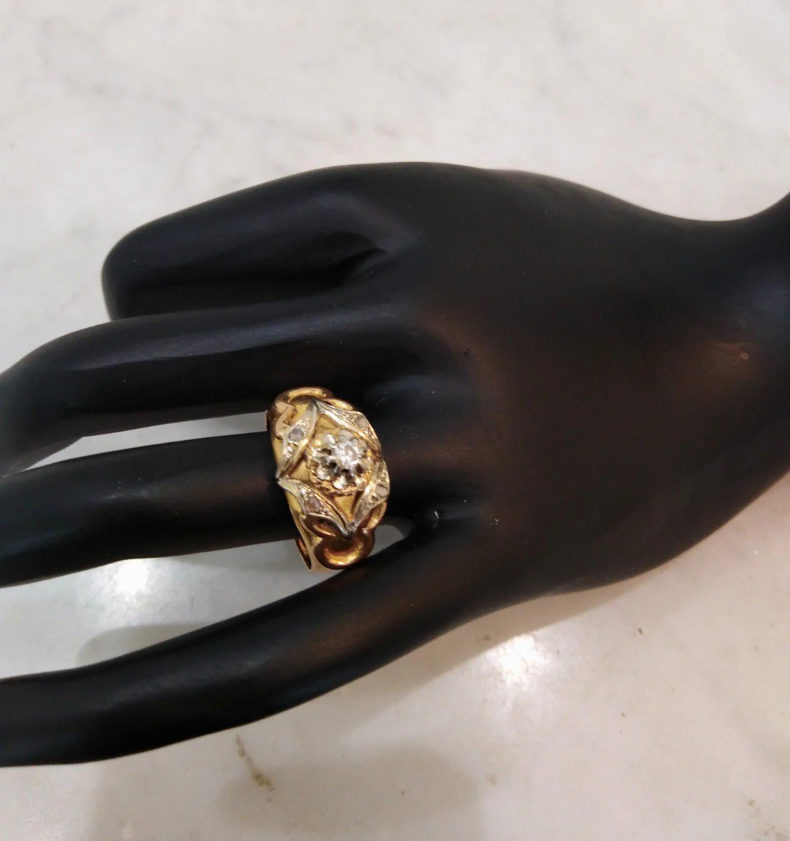 Bague Tank en or rose, or jaune, or blanc, et diamants - Image 5
