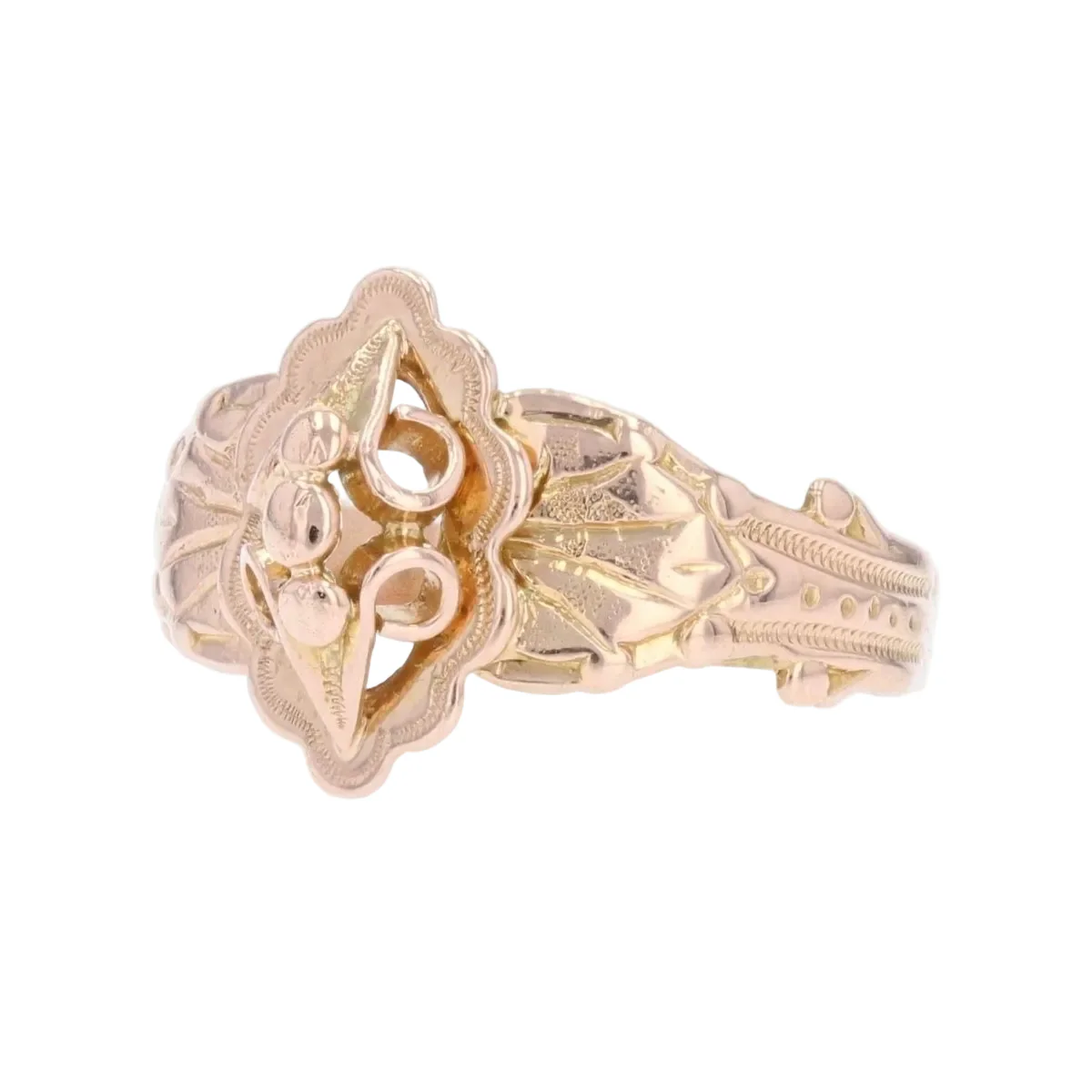 Bague Marguerite en or rose - Image 3