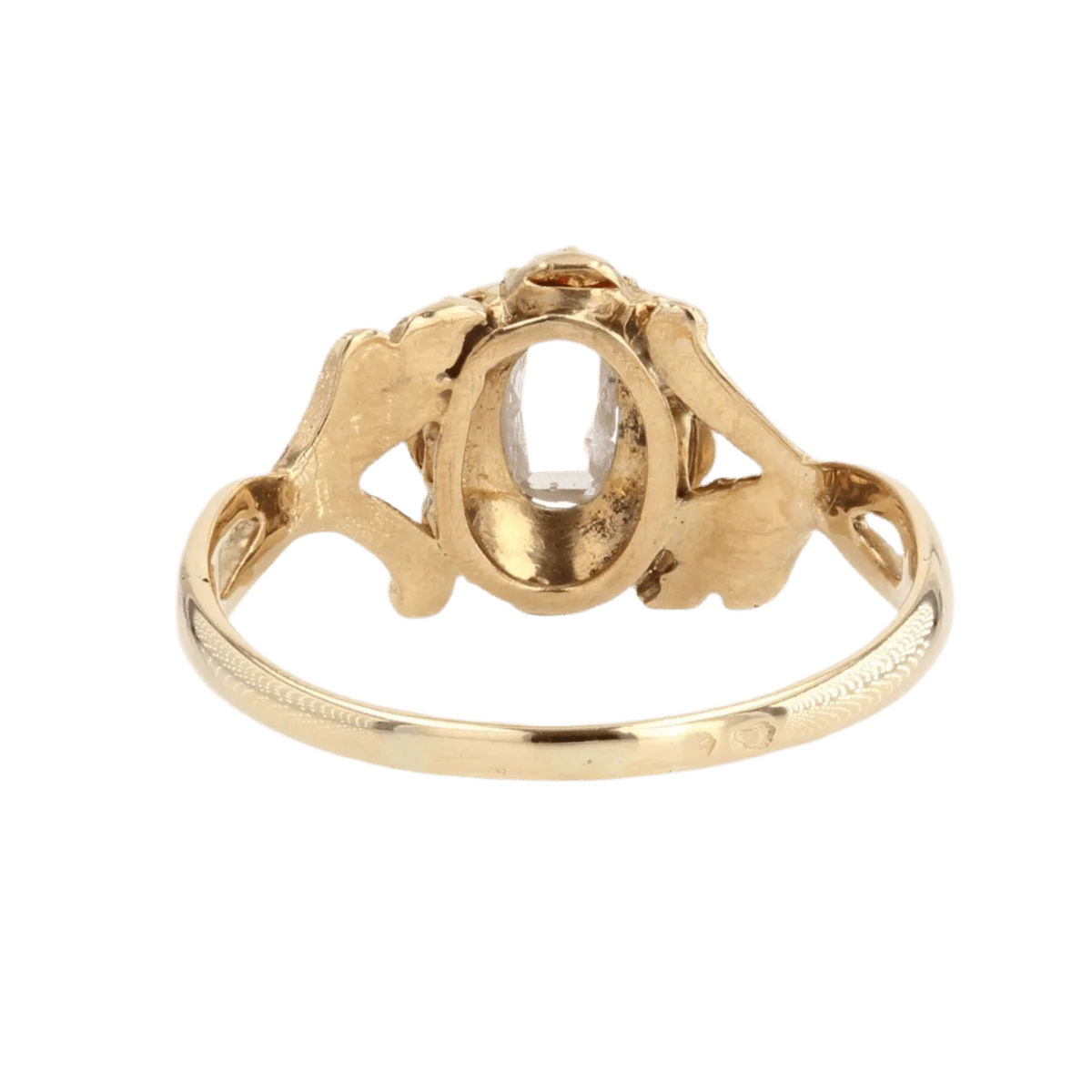 Bague Marguerite en or jaune et diamants - Image 4