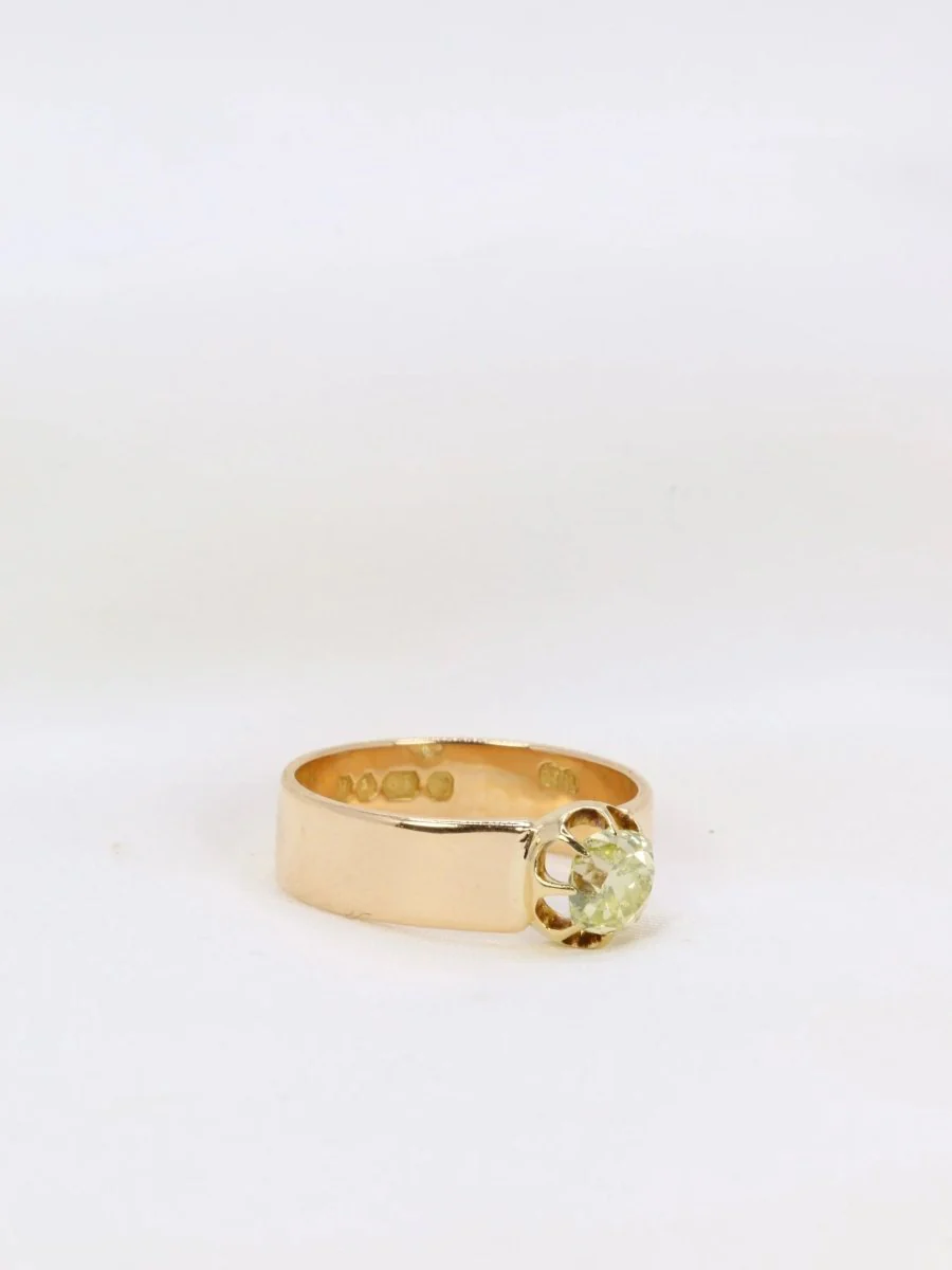 Bague or diamant jaune Fancy Yellow 1,1 ct - Image 3