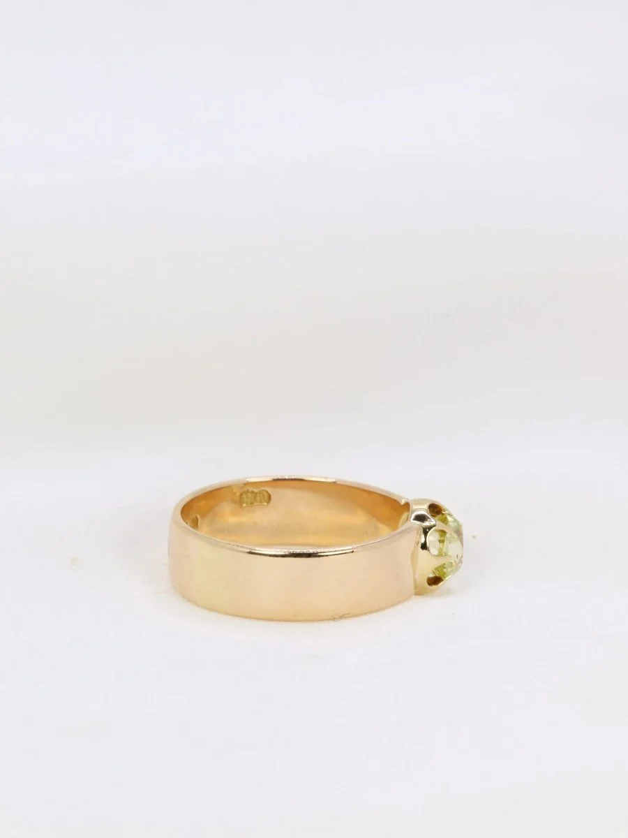 Bague or diamant jaune Fancy Yellow 1,1 ct - Image 4