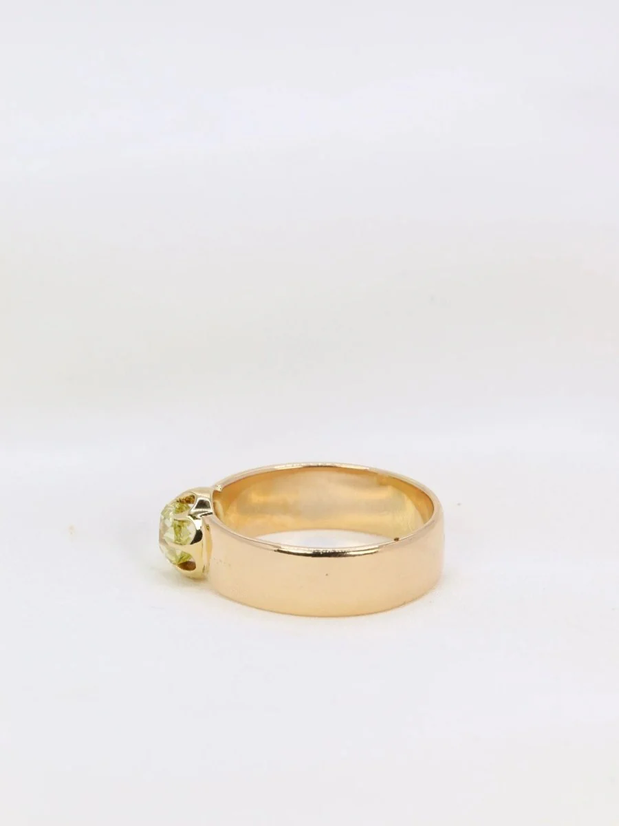 Bague or diamant jaune Fancy Yellow 1,1 ct - Image 6