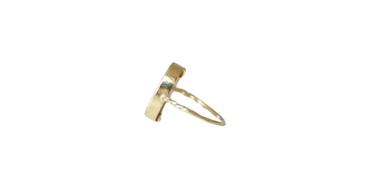 Bague ancienne intaille sur verre Diane - Image 4