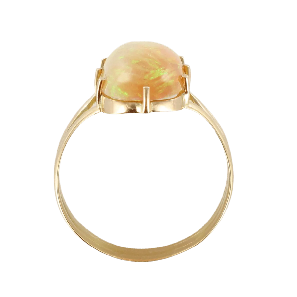 Bague Cocktail en or jaune et opale - Image 5