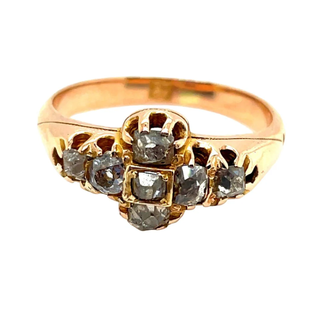 Bague Trilogie en or rose et diamants