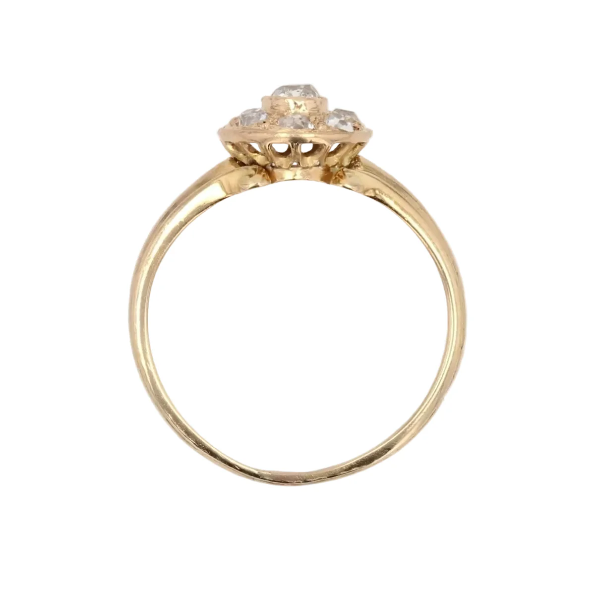 Bague en or jaune et diamants - Image 6