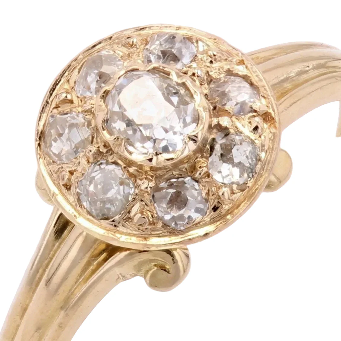 Bague en or jaune et diamants - Image 7
