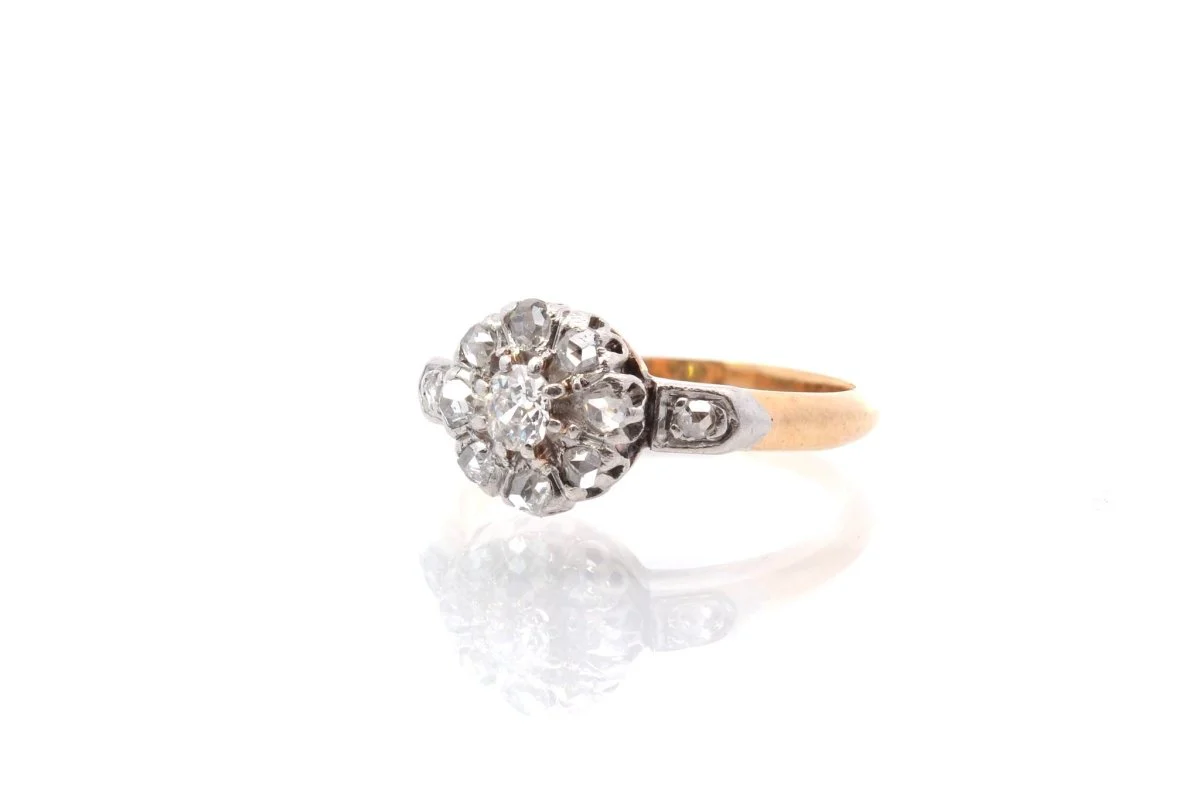 Bague ancienne sertie de diamants