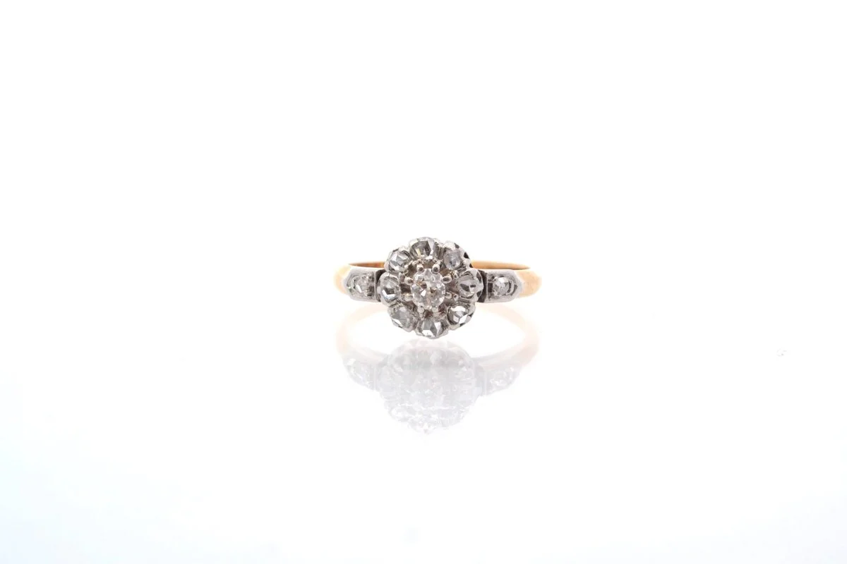 Bague ancienne sertie de diamants - Image 4