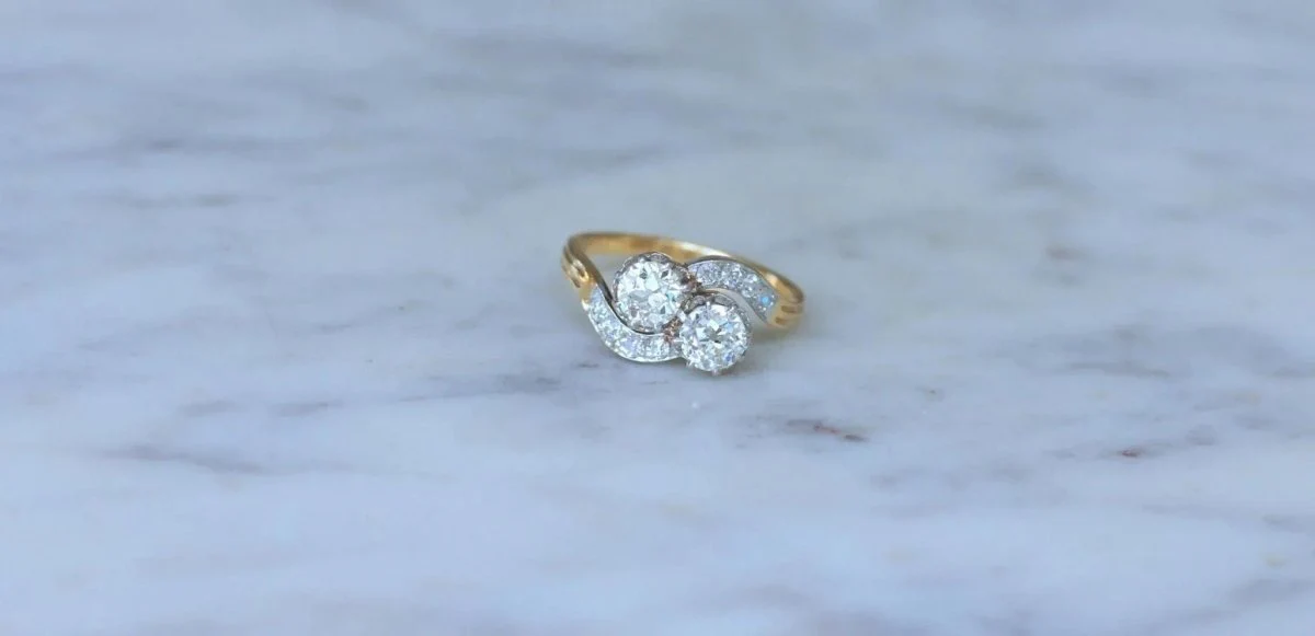 Bague Toi et Moi Diamants 1.25 Cts - Image 2