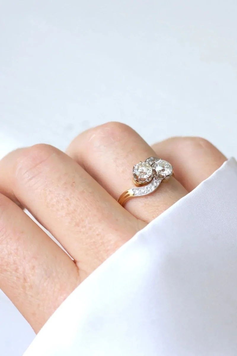 Bague Toi et Moi Diamants 1.25 Cts - Image 3
