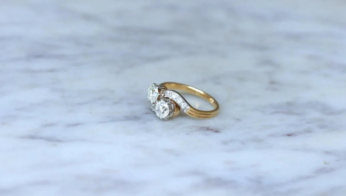 Bague Toi et Moi Diamants 1.25 Cts - Image 4