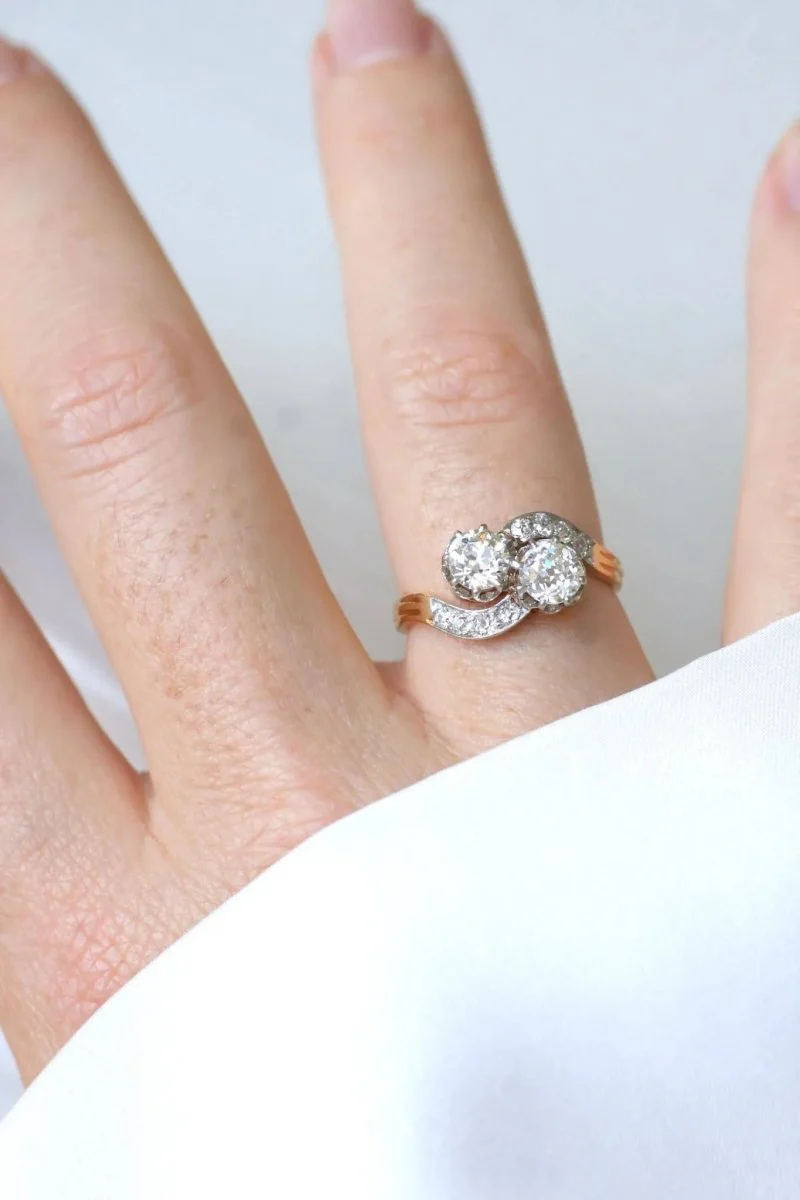 Bague Toi et Moi Diamants 1.25 Cts - Image 5